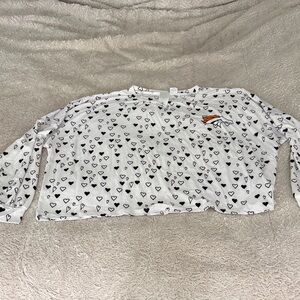 Women’s Heart Patterned Broncos Shirt